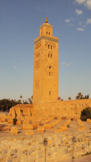 la moschea di Koutoubia a Marrakech del Marocco