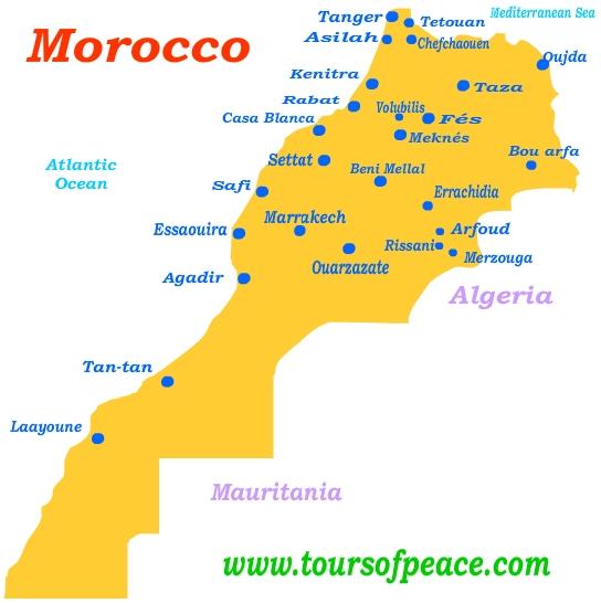 la mappa del Marocco per la vostra vacanza perfetta